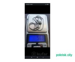 Серебряная цепочка с крестиком