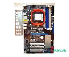 Материнская плата ASROCK Socket AM3 с процессором