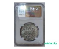 3 марки 1914 Гамбург MS-64 NGC