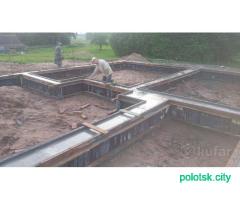 Фундамент, бетонные работы