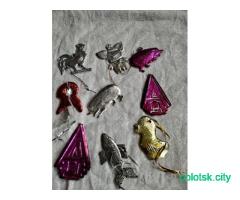 игрушки елочные пластик СССР