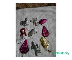 игрушки елочные пластик СССР