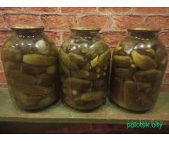 Огурцы солёные