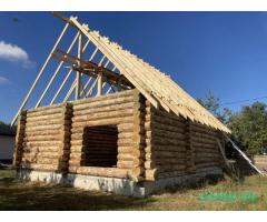 Сруб дома и бани