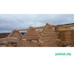 Сруб дома и бани