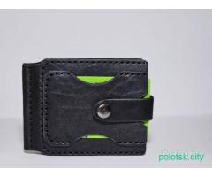 Кошелёк из натуральной кожи ручной работы