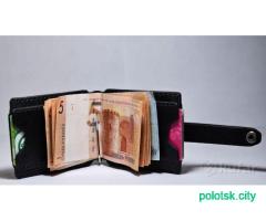Кошелёк из натуральной кожи ручной работы