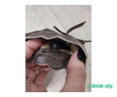 Перчатки зимние женские кожаные