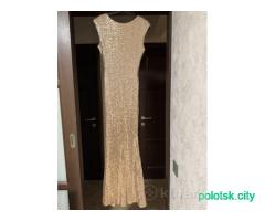 Вечернее платье с пайетками 44(S)