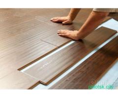 Укладка ламината, стяжки