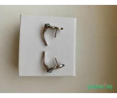 Серьги 925 с голубым топазом и фианитом Эгоарт