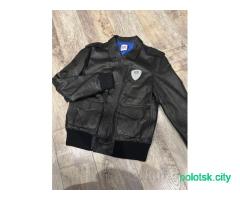 Куртка на мальчика 12 лет ICE iceberg (КОЖАНАЯ)