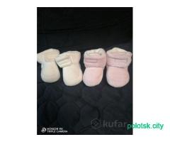 Теплые пинетки для малышей.