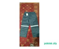 Штаны зимние рабочие утеплённые ватные.