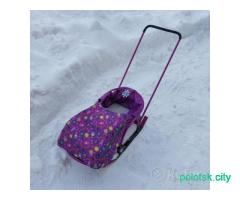 Санки-трансформер с мягким чехлом