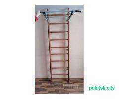 Шведская стенка с турником, канатом, кольцами и гр