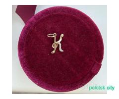 Золотая подвеска кулон буква «К»