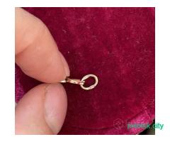 Золотая подвеска кулон буква «К»