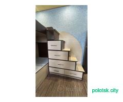 Двухъярусная кровать с ортопедическими матрасами