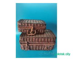Корзинка (2шт одним лотом).9-13-25 см. 13-18-31 см