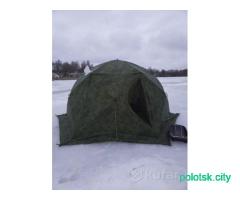 Палатка куб для зимней рыбалки трехслойная