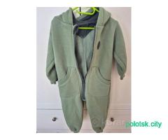 Комбинезон футер трехнитка с начесом рост 86