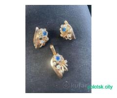 Серьги+кулон