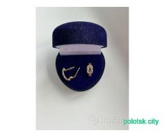 Серьги сережки золотые