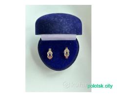 Серьги сережки золотые