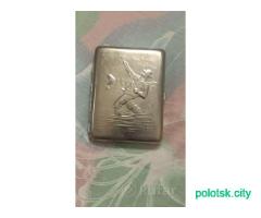 Портсигар 60-70 годов СССР рыбак.