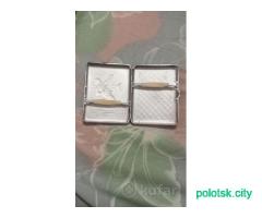 Портсигар 60-70 годов СССР рыбак.
